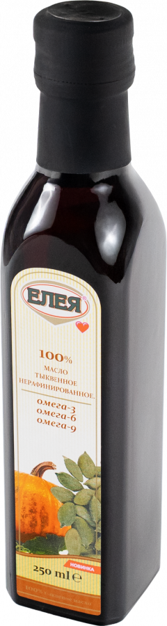 Тыквенное масло «ЕЛЕЯ» холодного отжима нерафинированное